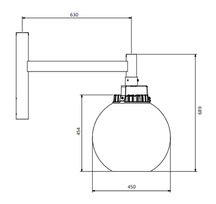 Zero City Globe Outdoor Floor Lamp