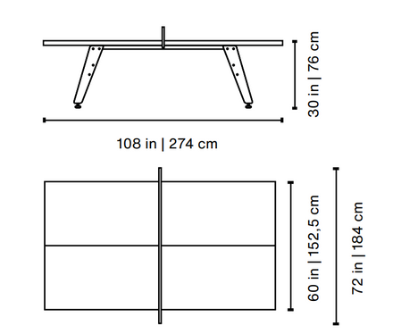 Rsbarcelona Ping Pong Table RS Stationary
