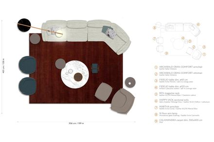 Poltronafrau Archibald Gran Comfort Ottoman