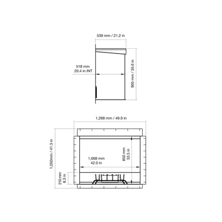 Ecosmart Fire heritage 42ss Fireplace