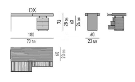 Minotti Carson "Writing Desk"