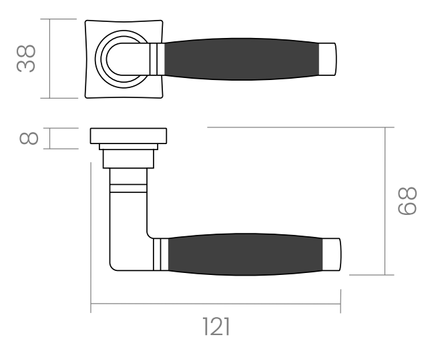 Groel Chérie Door Handle Set On Special Rose