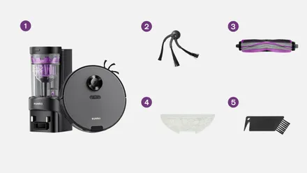 Eureka E20 Evo Plus Robot Vacuum with Bagless Self Emptying Station