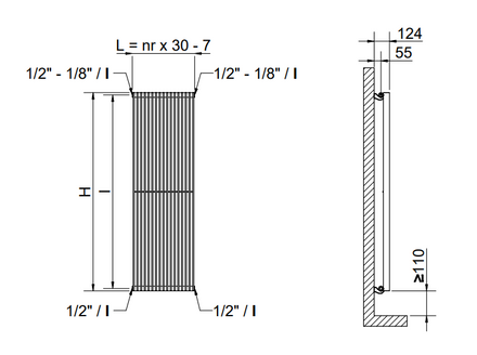 Cordivar Keira Vertical Living Radiator