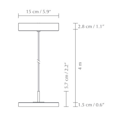 Umage Asteria Micro Monochrome Pendant Lamp
