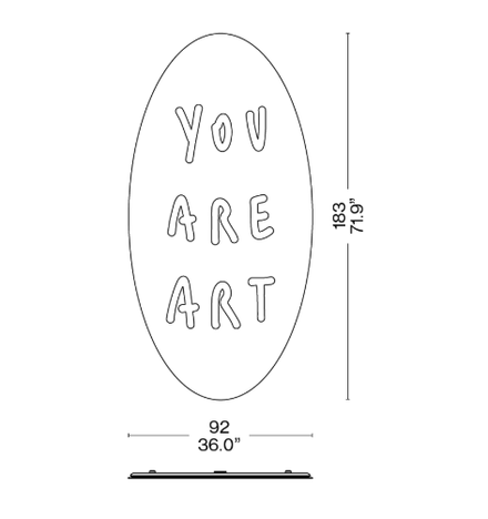 Cassina Me From Outside - You Are Art Mirror