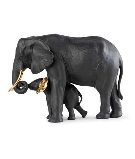 Lladro Leading The Way Sculpture - Black-Gold