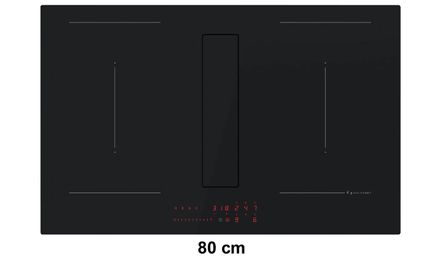 Galvamet Perfecto 60-80 Glossy Black Venting Hob