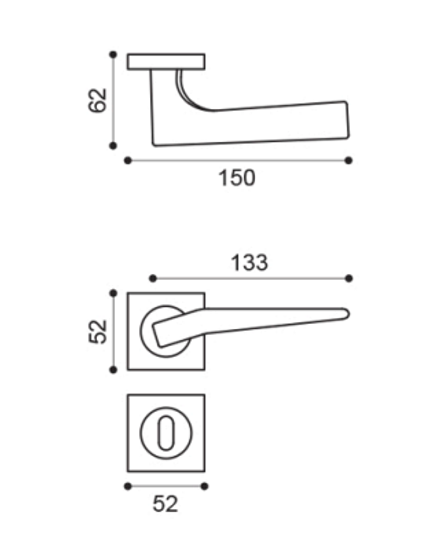Manital Ratio Door Handle