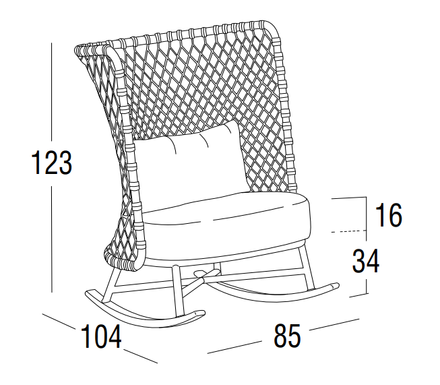 Roberti Art. 4385b-charme Rocking Chair