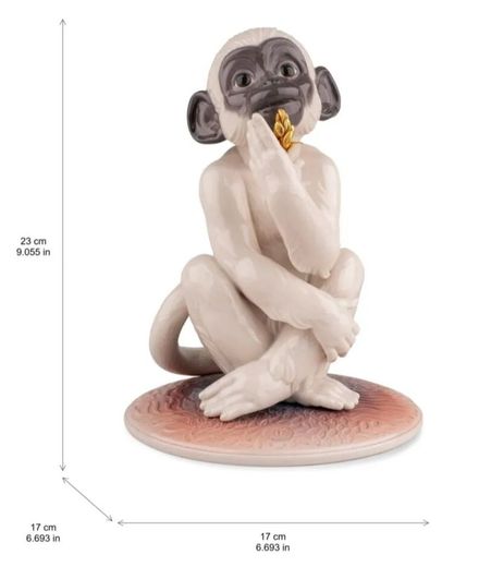 Lladro Little Monkey Figurine