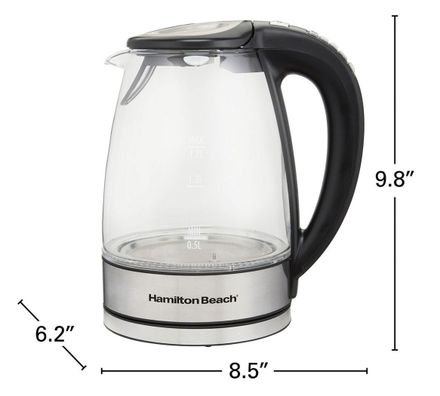 Hamiltonbeach 1.7 Liter Variable Temperature Glass Kettle