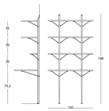 Magis Officina Wall Bookcase