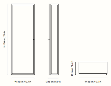ferm living Haze Wall Cabinet - Tall