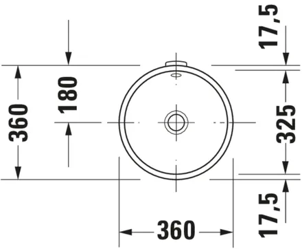 Duravit Architec Undercounter Built-In Basin