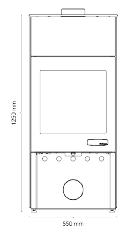 Bullerjan B⁴ Steel Fireplace