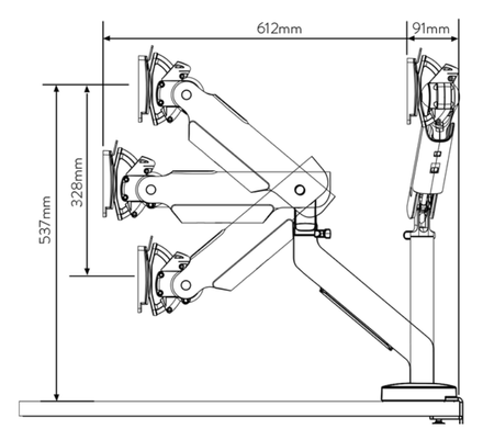 Colebrook Bosson Saunders Flo X Monitor Arm