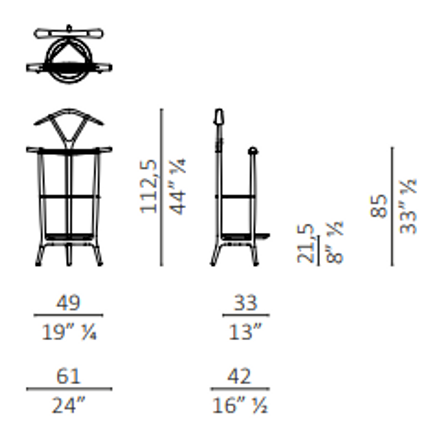 ceccotti collezioni DUO | Valet Stand