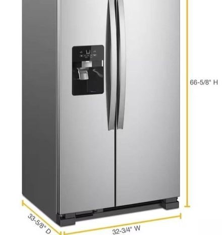 Whirlpool 33-inch Wide Side-by-side Refrigerator - 21 Cu. Ft.