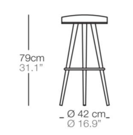 Bivaq Vint Barstool