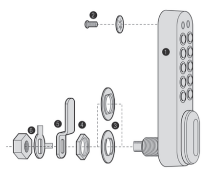 Codelocks Kitlockclassic Kl1000 Slamkit Door Lock