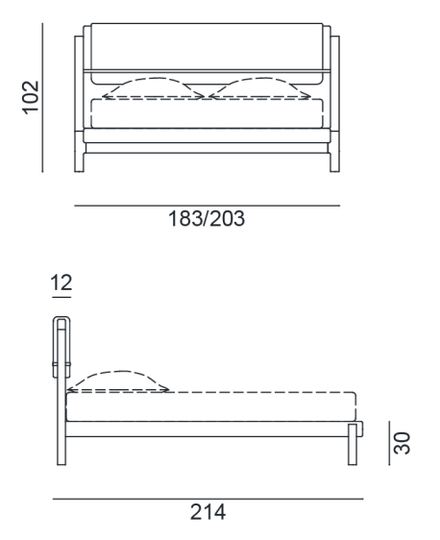Gervasoni 1882 Strap Bed