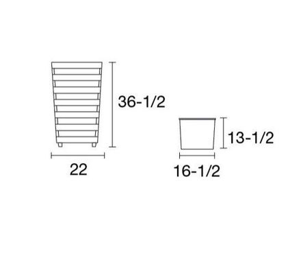 Country Casual Teak Studio Tall Square Planter W/ Commercial-Grade Liner