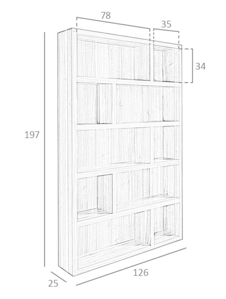 Angel Cerda Shelf Made Of Walnut Wood