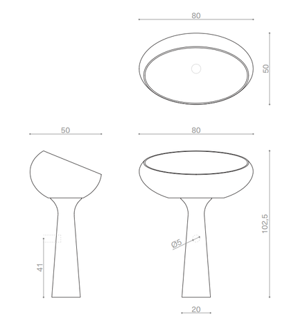 Kreoo Gong Freestanding Washbasin