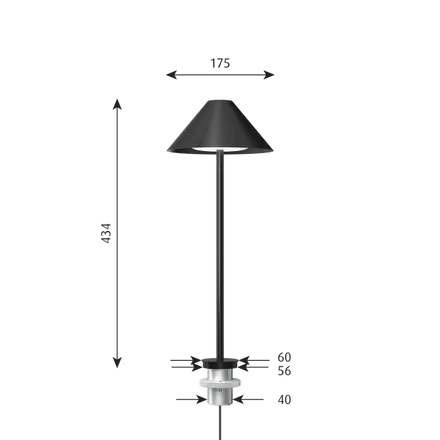 Louis Poulsen Keglen Table Lamp