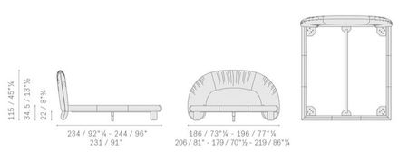 Poltronafrau Aurora Tre Bed