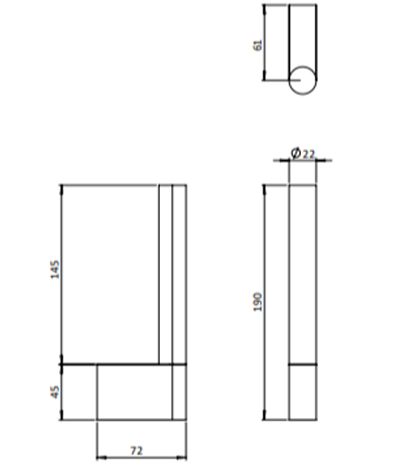 Crosswater Mpro Vertical Toilet Roll Holder