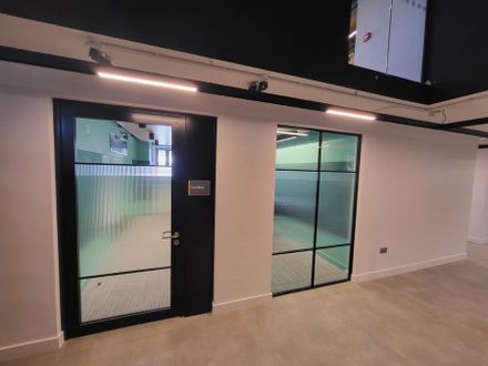 Apton Quartz Double Glazed 54mm Frameless Glass Partitioning