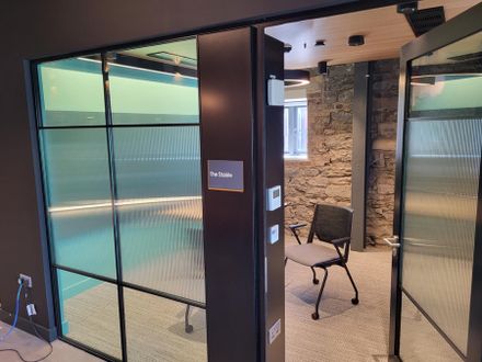 Apton Quartz Double Glazed 54mm Frameless Glass Partitioning