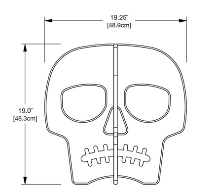 Lolldesigns Halloween Skull Decorations