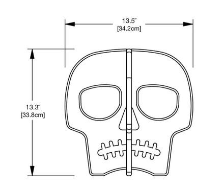 Lolldesigns Halloween Skull Decorations