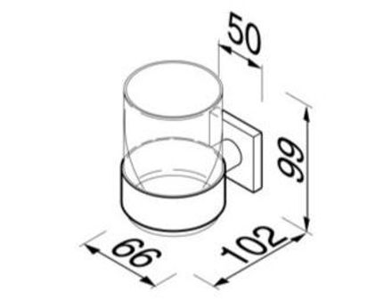 Geesa Glass holder with glass