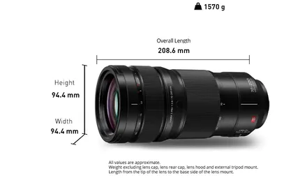 Panasonic Lumix L-mount S Pro 70-200mm F/2.8 O.i.s. Telephoto Zoom Lens Camera