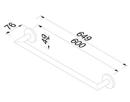Geesa Towel rail 60 cm