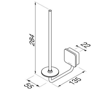 Geesa Spare toilet roll holder