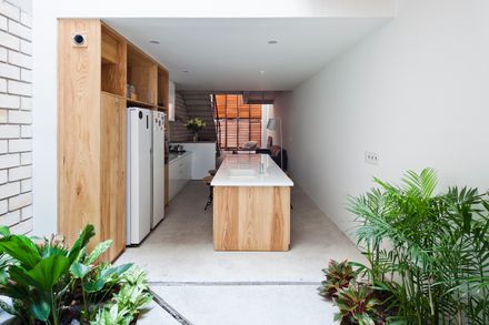 Townhouse With A Folding-Up Shutter