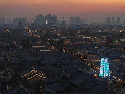 The Southeast Of Datong Ancient City Silk Road Tower