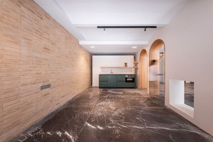 A House Looking to A Cedrus Tree