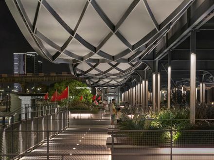 A Reborn Scenic Field Above Waves