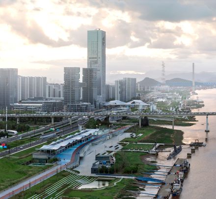 A Reborn Scenic Field Above Waves