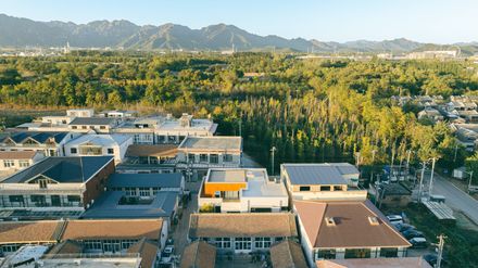 Residential Buildings In Xueshan Village