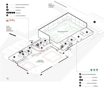Renovation And Extension Of The Marie Paradis Sports Complex