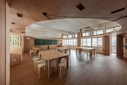 Qingshan Forest Junior High School Classroom