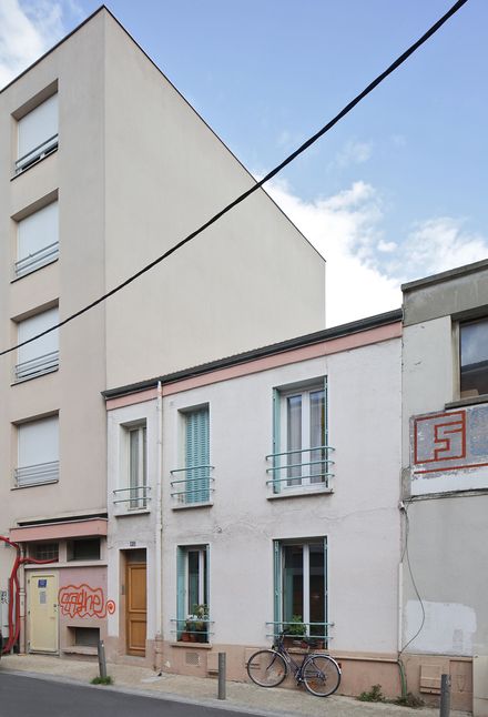 Elevation Of A Family House In Bagnolet