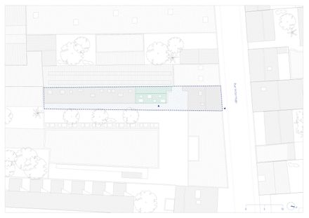 Elevation Of A Family House In Bagnolet